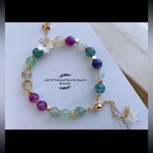 Natural Fluorite  💝 Bracelet A-9